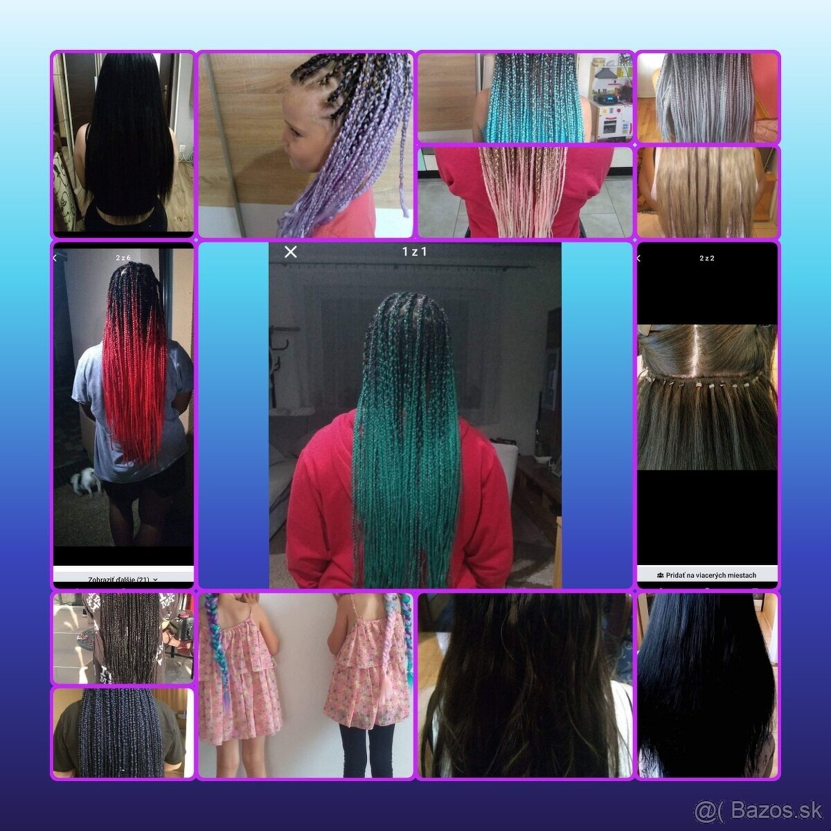 Predĺženie vlasov ,Účesy Afrobraids - 3