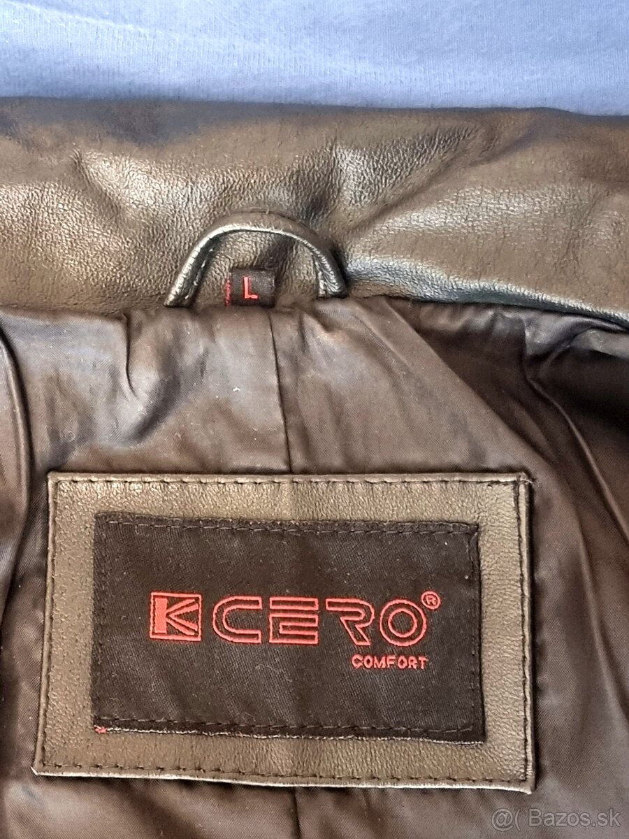 Dámsky kožený kabát KCERO, veľ. L – ako nový - 3