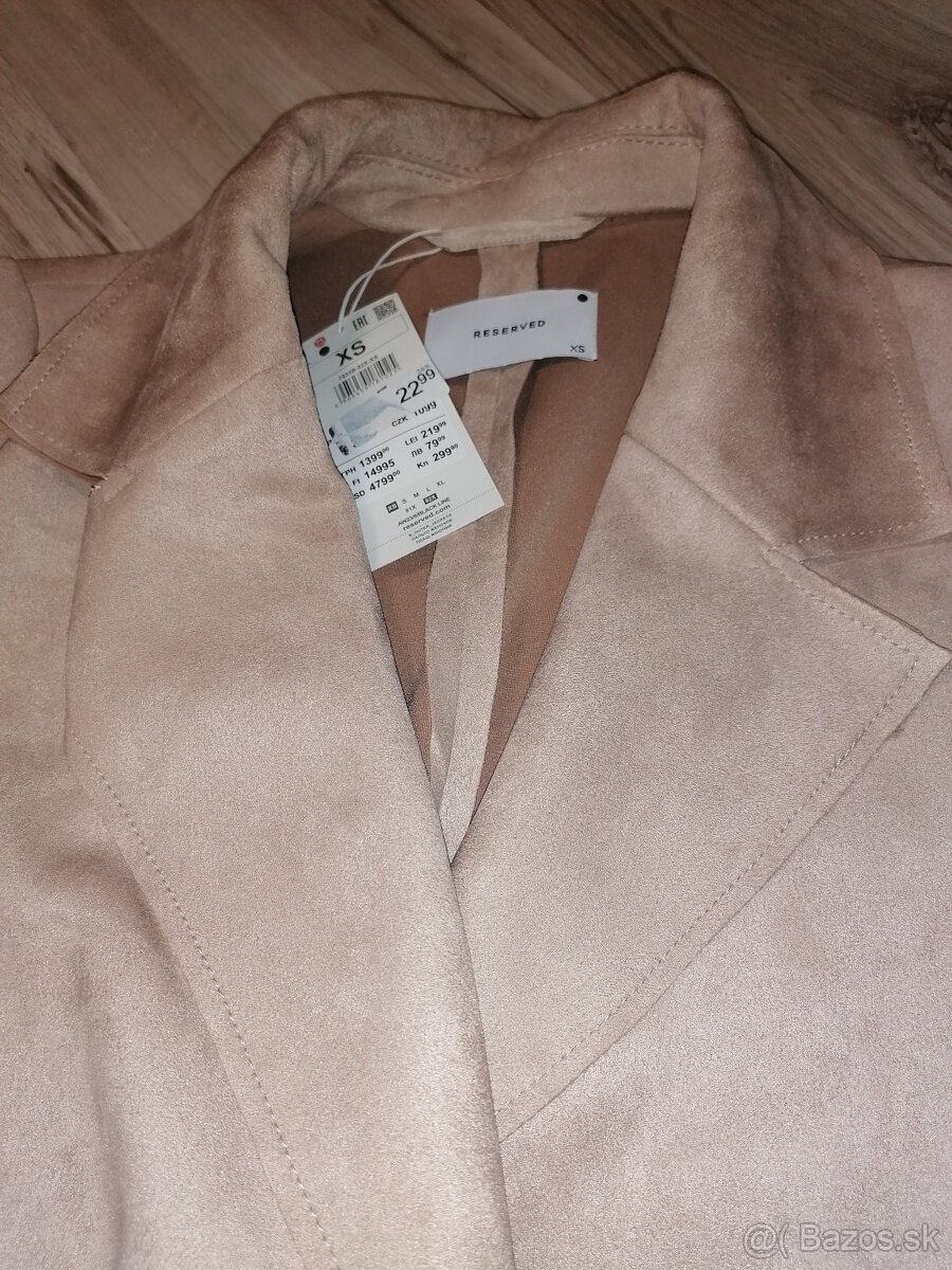 Ľahké predĺžené sako xs - 3