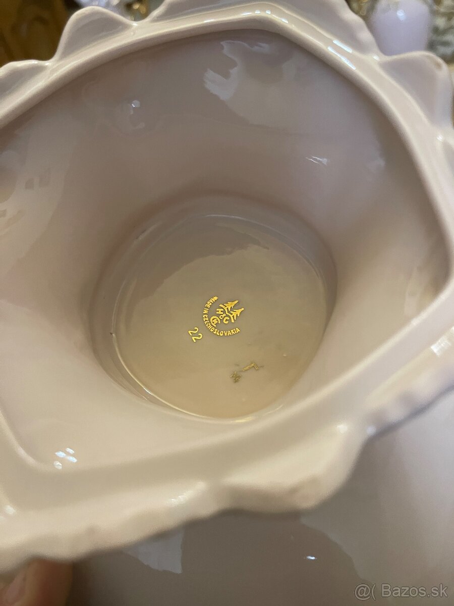 Ružový porcelán - sada - 3