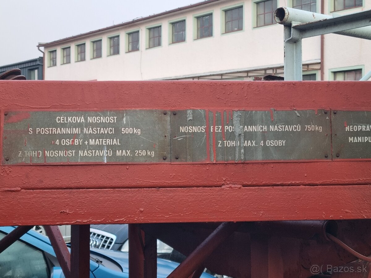 Pracovná,ocelová plošina - 3