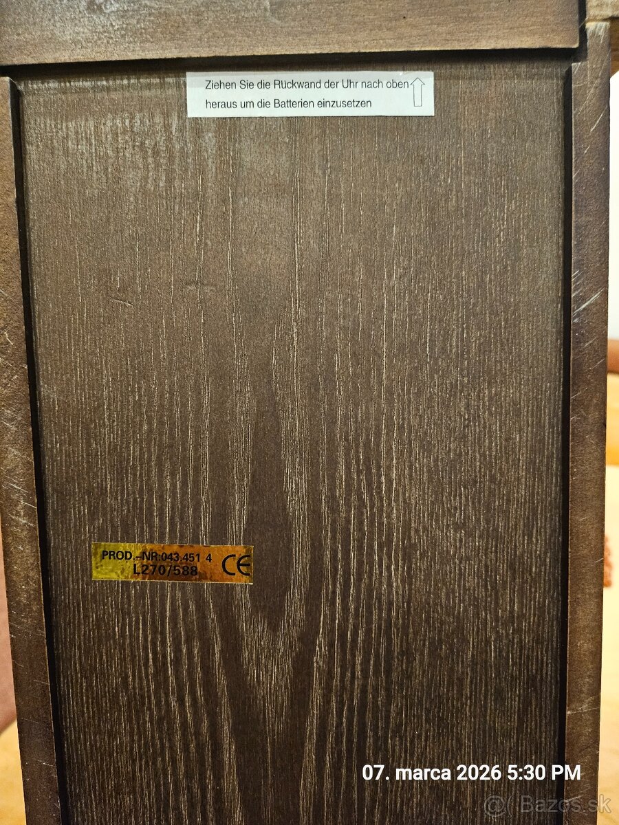 Nástenné kyvadlové hodiny - 3