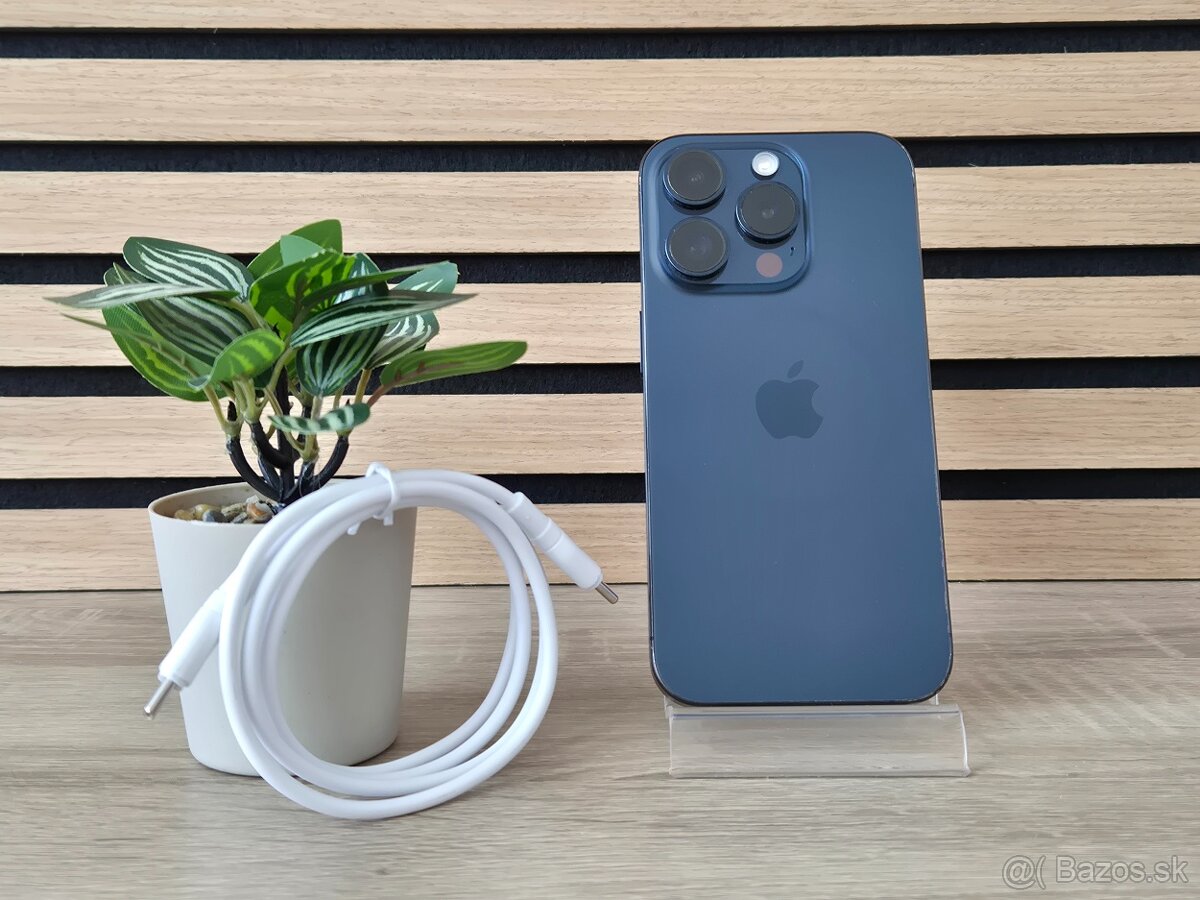 Apple iPhone 15 Pro 256GB Blue Titanium | ZÁRUKA 2 ROKY - 3