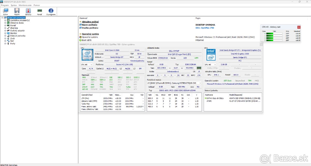 Dell OptiPlex 790 / i5 / 8GB RAM / SSD / Win11 + Office - 3