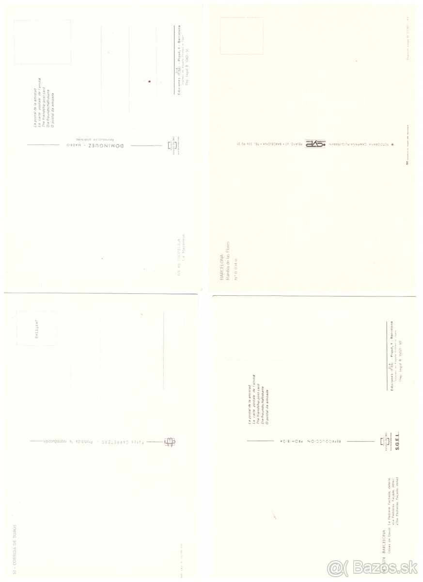 Pohľadnice mix svet farebne 1 - 3