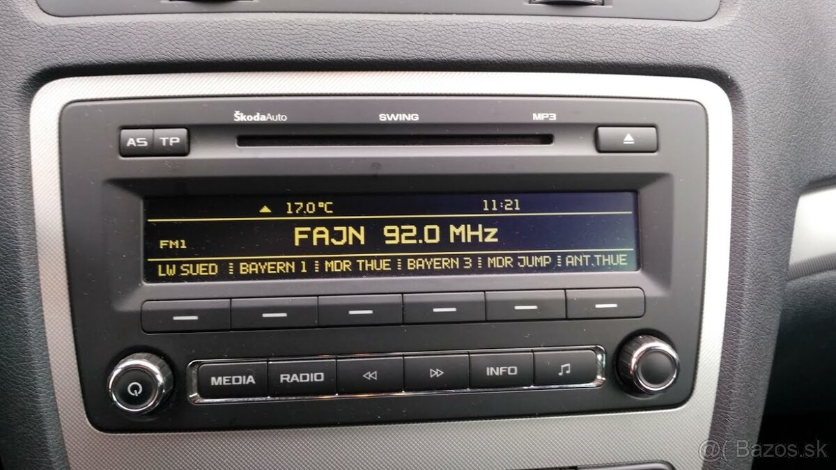 autorádio škoda swing octavia 2 facelift 2009-2012 - 3