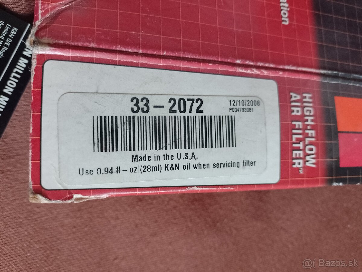 Mazda Xedos9 2,5 športový vzduchový filter K&N. - 3