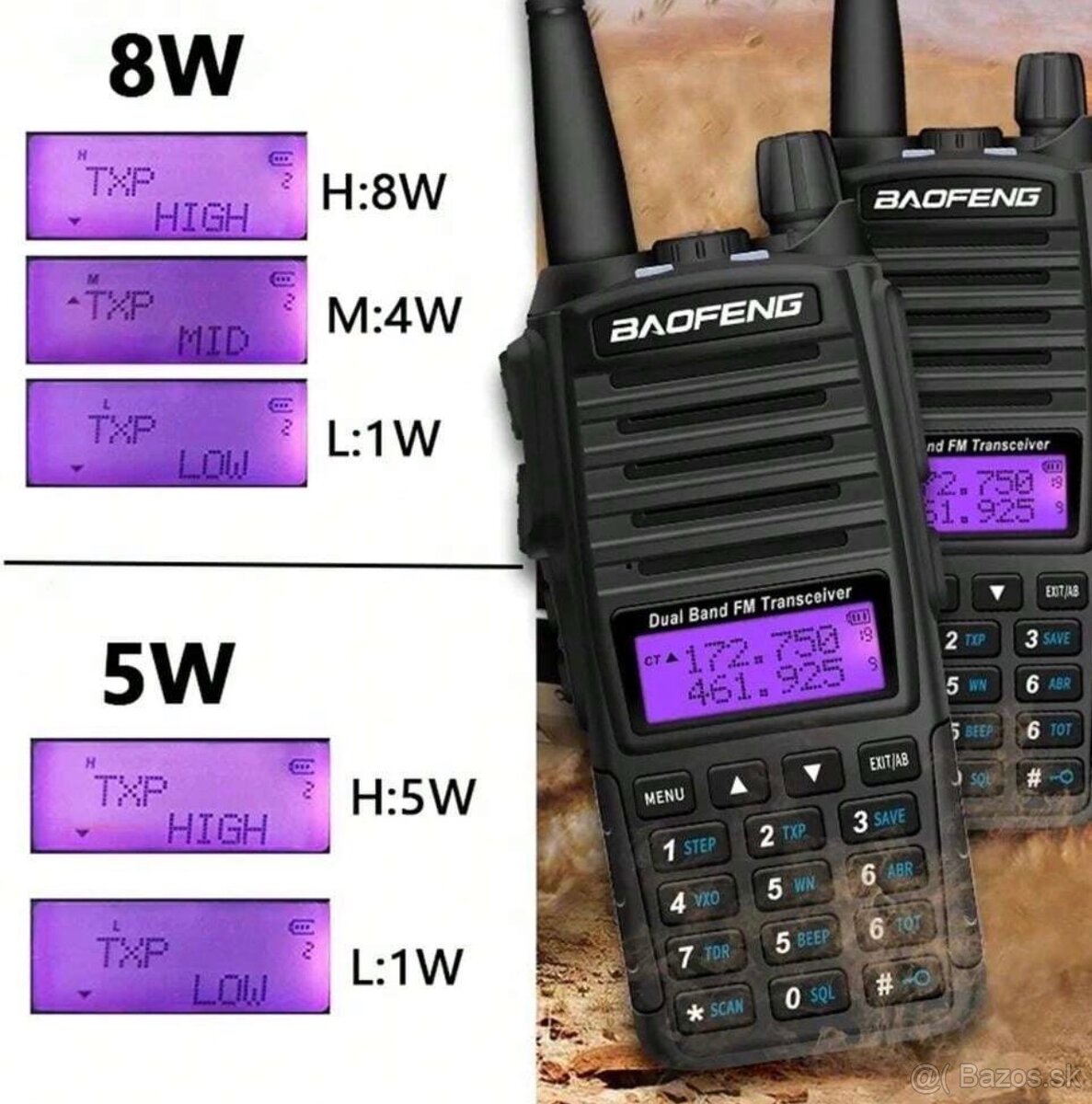 Baofeng UV-82 8W dualband - 3