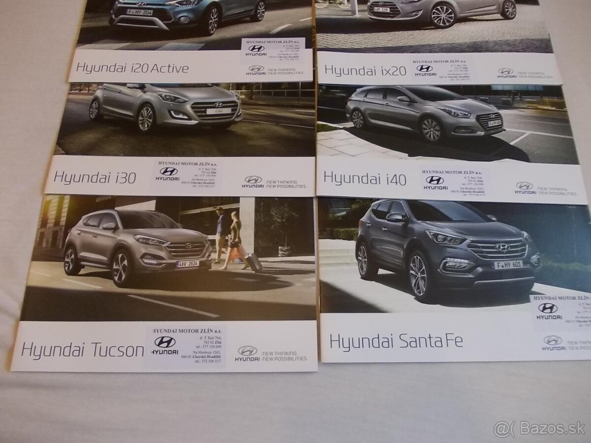 HYUNDAI - mix prospektů – 8 kusů - 3