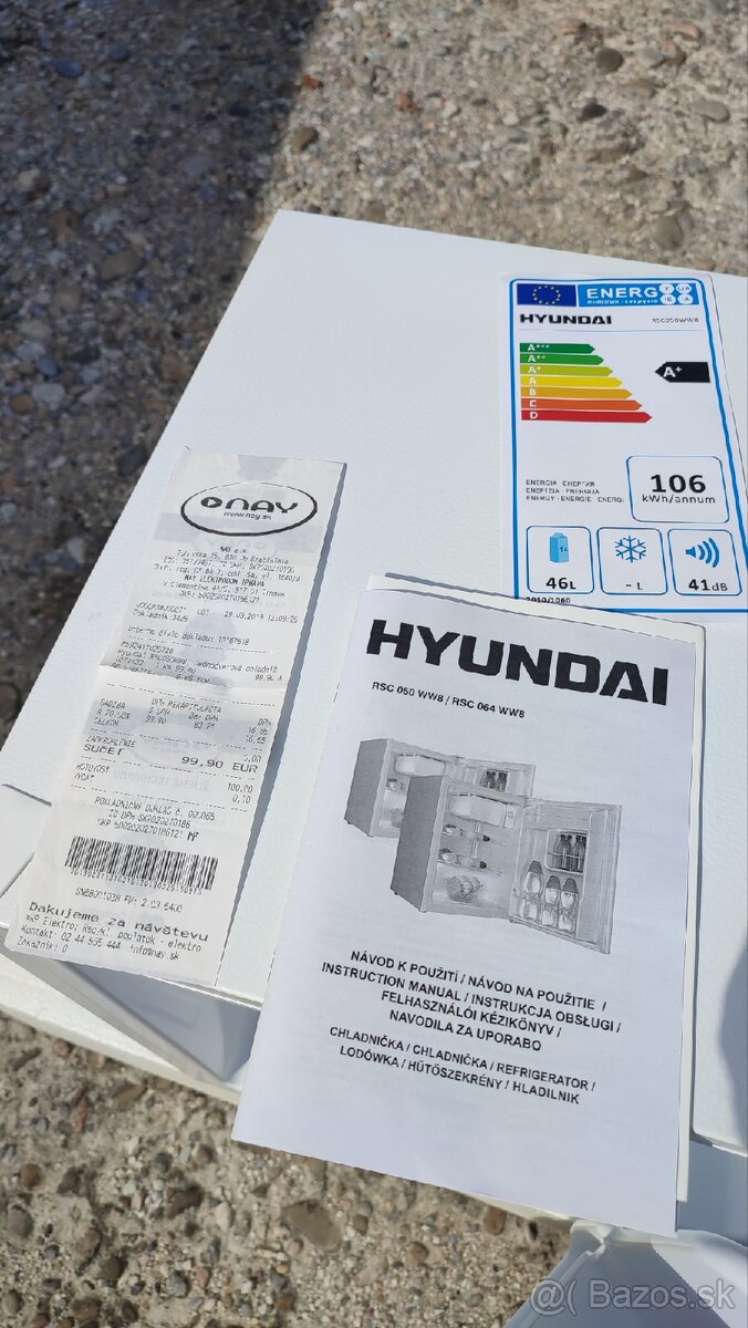 Predám malú chladničku Hyundai - 3