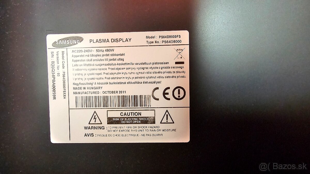 Predávam 64″plazmový televízor Samsung PS64D8000FS + AppleTV - 3