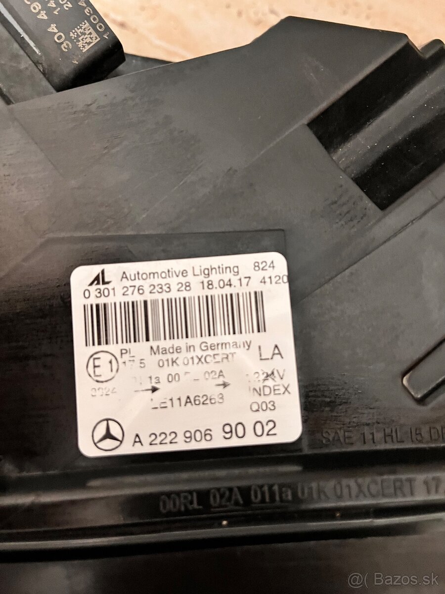 Predný ľavý svetlomet Mercedes-benz S W222 - 3