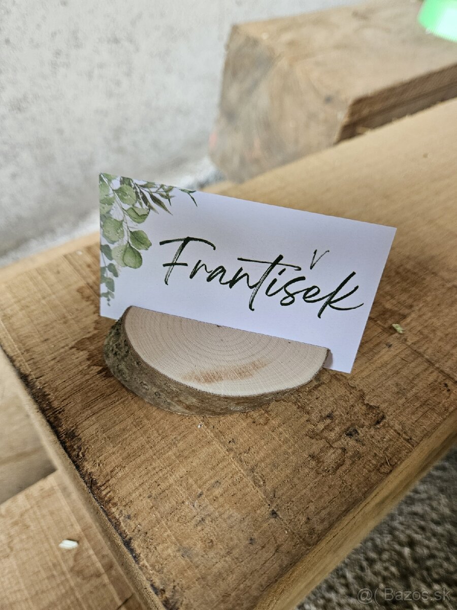 Svadobné kolieska na menovky - 3