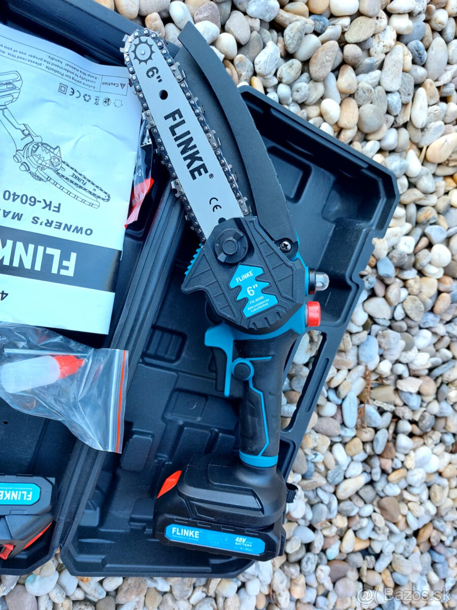 Akú reťazová píla 2x bateria 1x lišta 2x retaz nabijačka 6 - 3