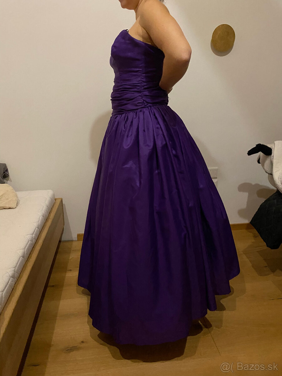 fialove spolocenske saty - 3