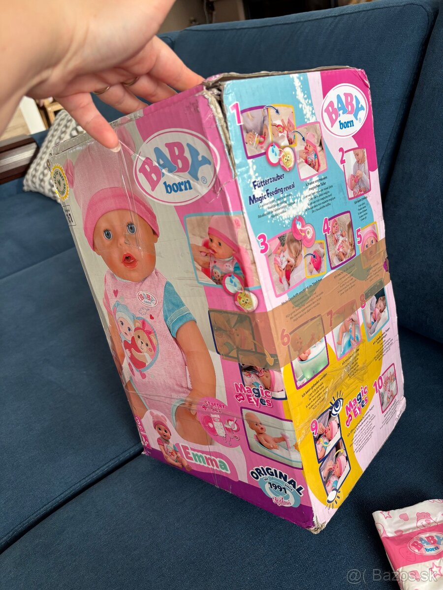 Bábika baby born Emma 43cm - 3