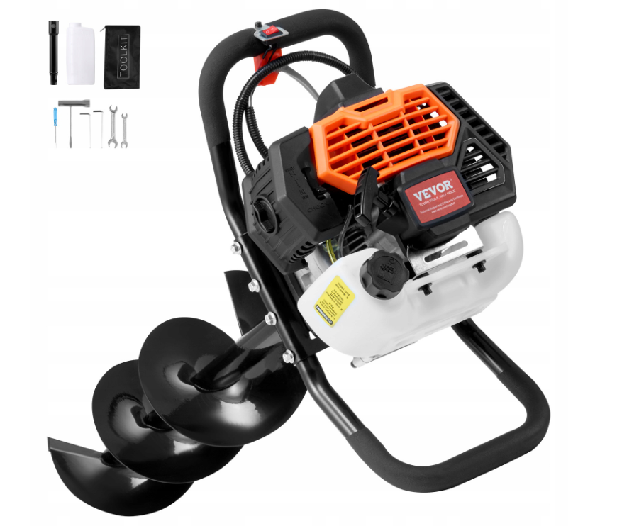 Benzínový vrták VEVOR, 52CC 1450W - 3