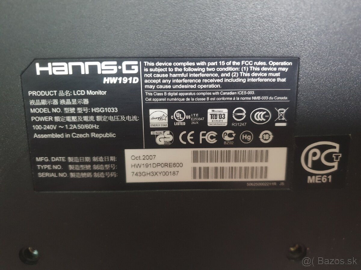 19" monitor HANNS-G - 3