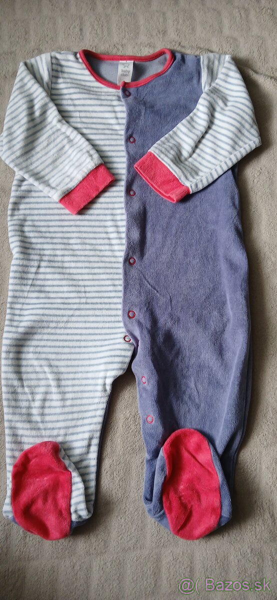 Teplé pyžamká v. 86 - 3ks - 3