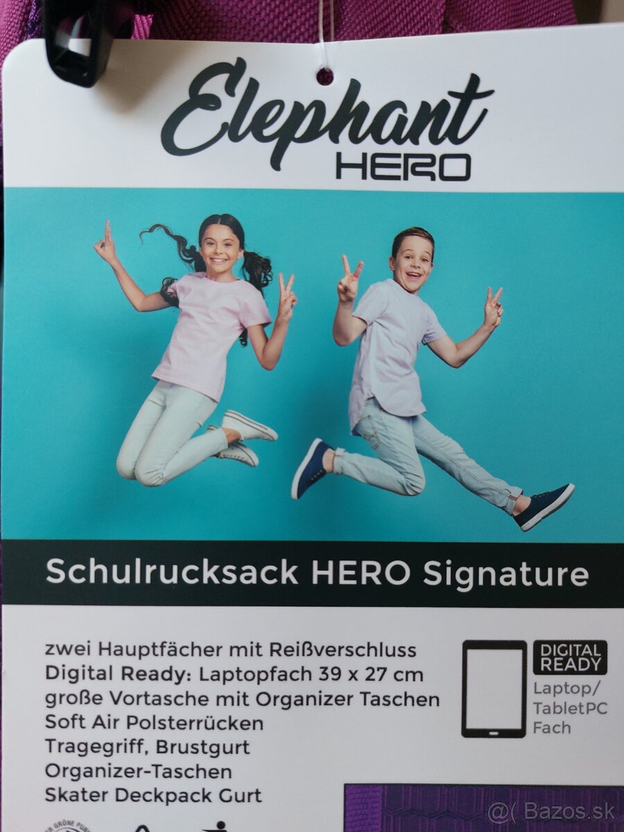 Nový školský batoh s etiketami, zn.HERO - - 3