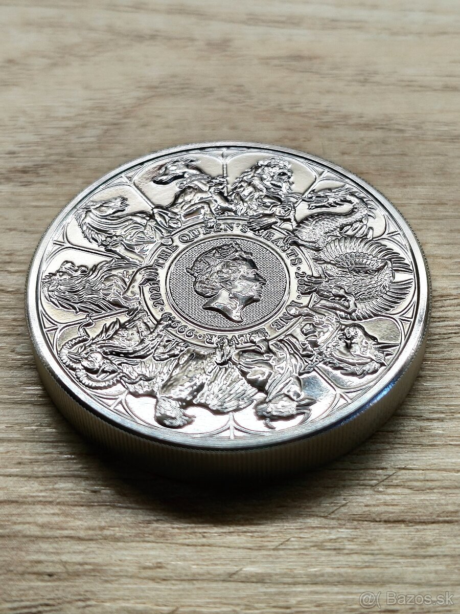 2oz Queen Beats 2021 999.9 - 3