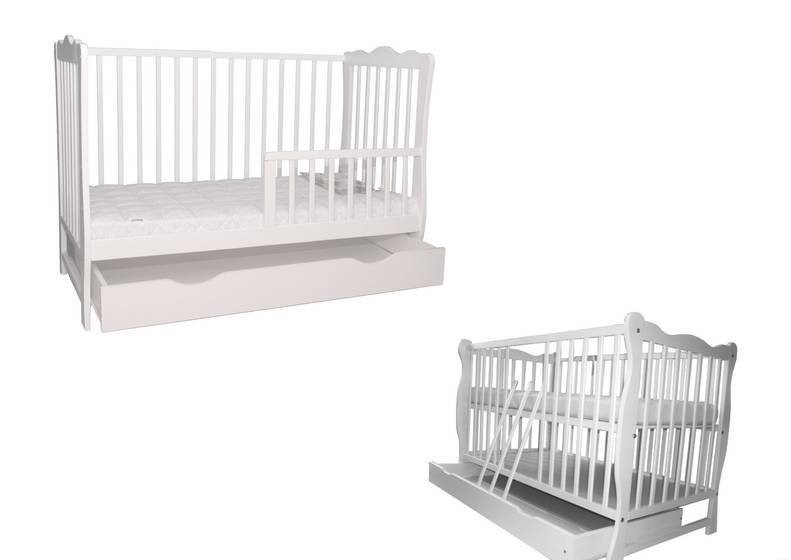 Detská postielka so šuflíkom 2v1 - 3