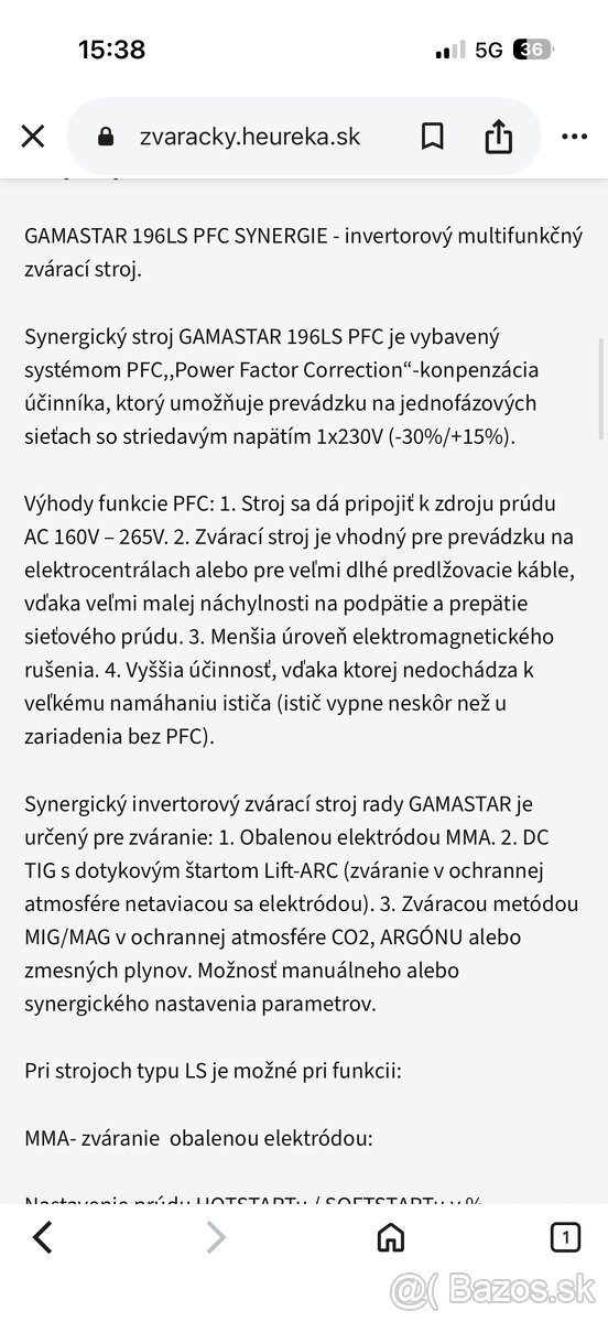 Zváračka omicron GAMASTAR 196LS PFC - 3