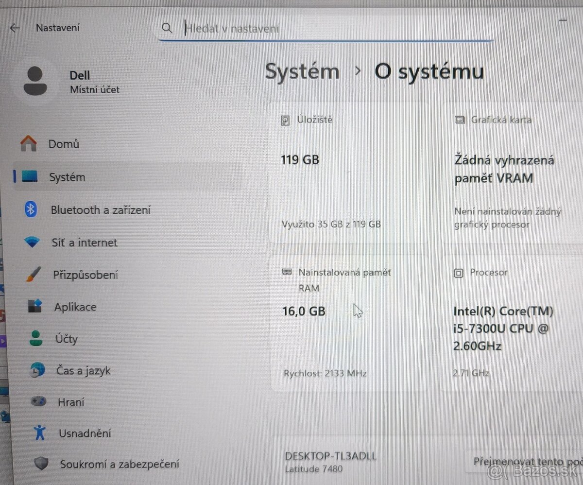 🔥 Dell Latitude 7480 – i5 / 16GB RAM / SSD –RYCHLÝ / Win 11 - 3