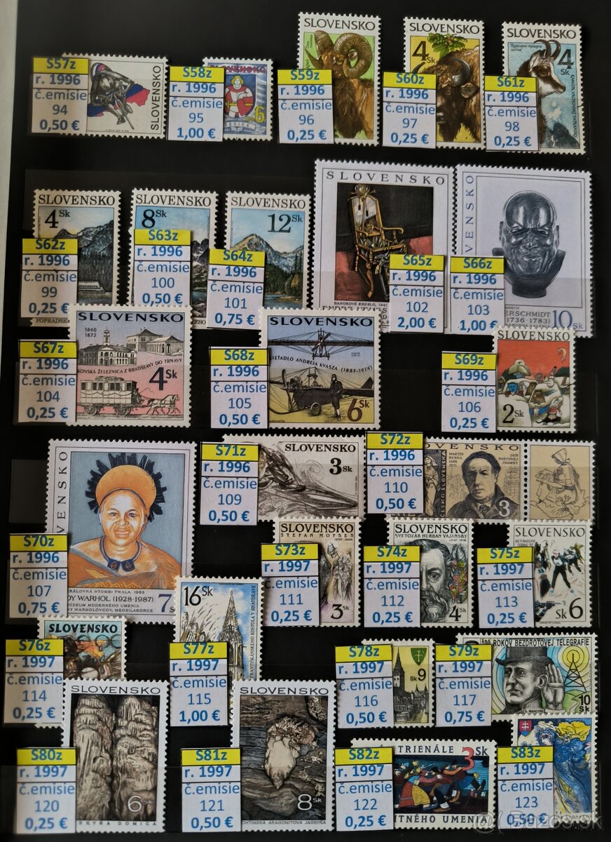 Poštové známky Slovensko - čisté - 3