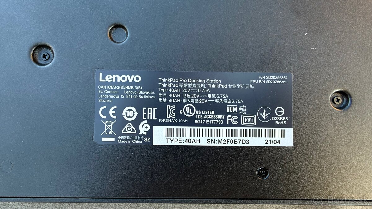 Lenovo ThinkPad Pro Docking Station (40AH) - 3