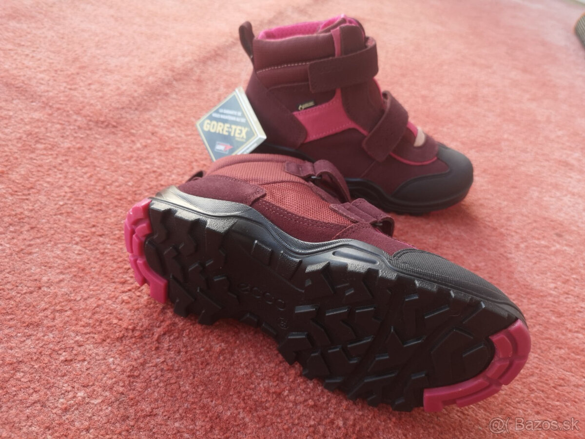 ECCO dievčenské zimné zateplené gore-tex topánky veľkosť 35 - 3