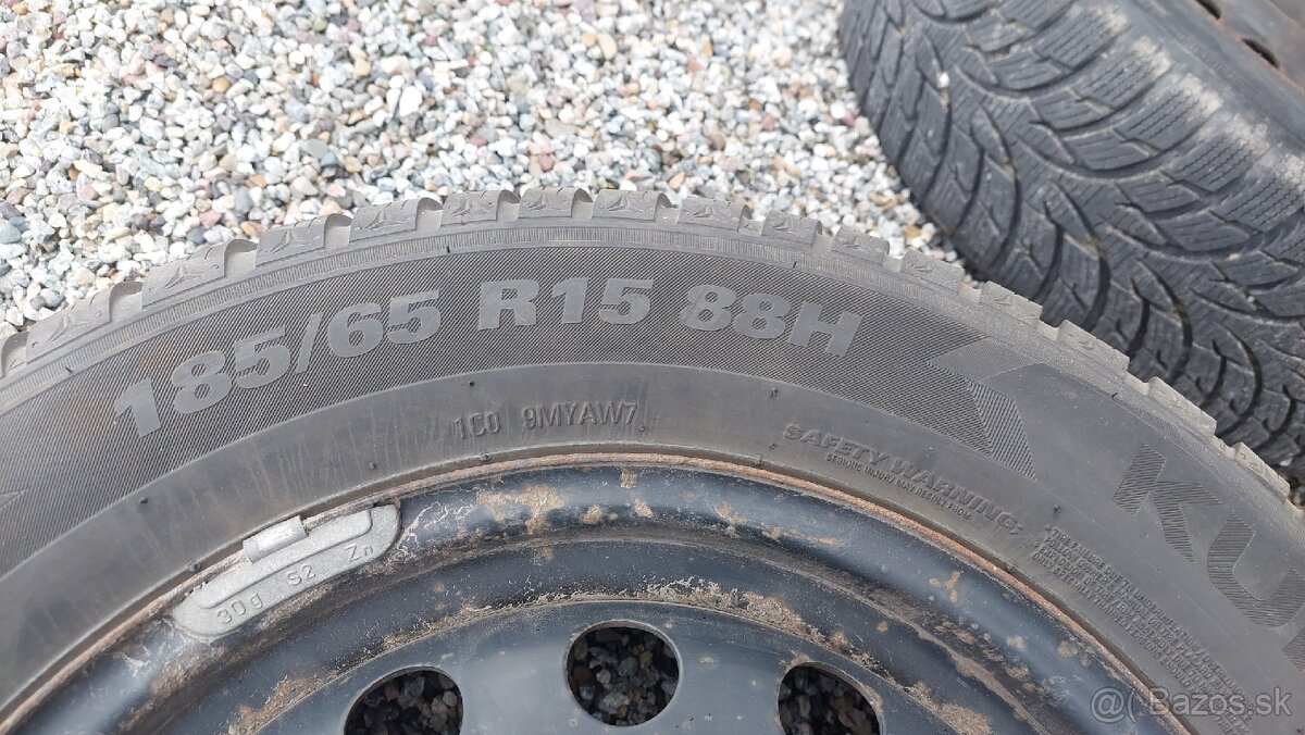 Pneumatiky zimne Kumho 185/65 R15 88H z Hyunday i30 - 3