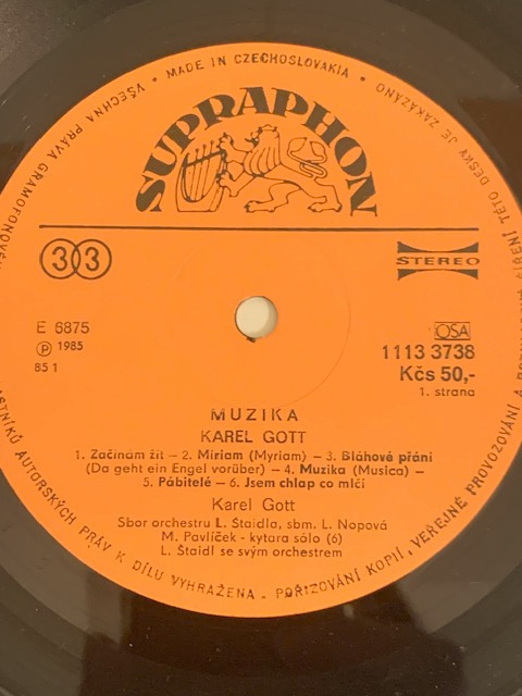 LP platňa-Karel Gott-Muzika - 3