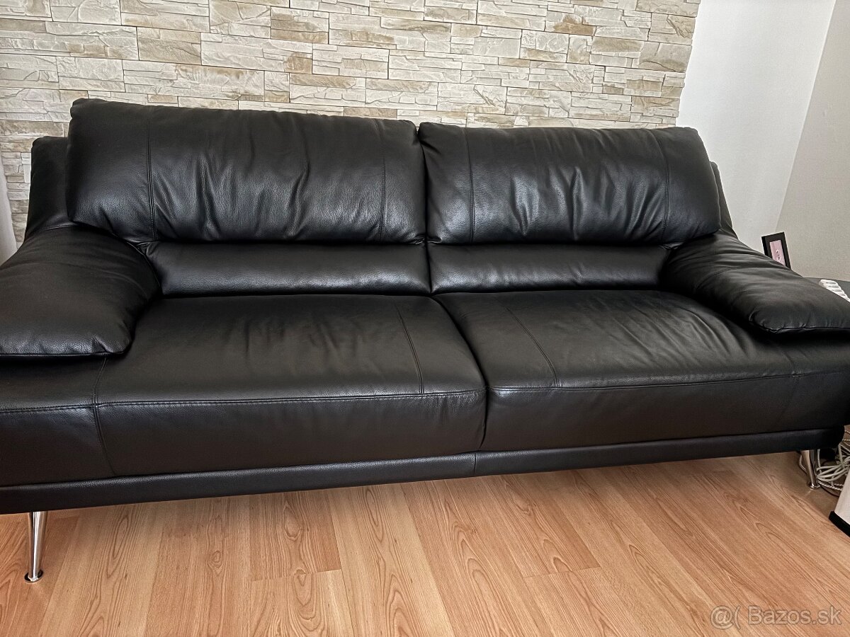 Kožená súprava 3+3 - 3