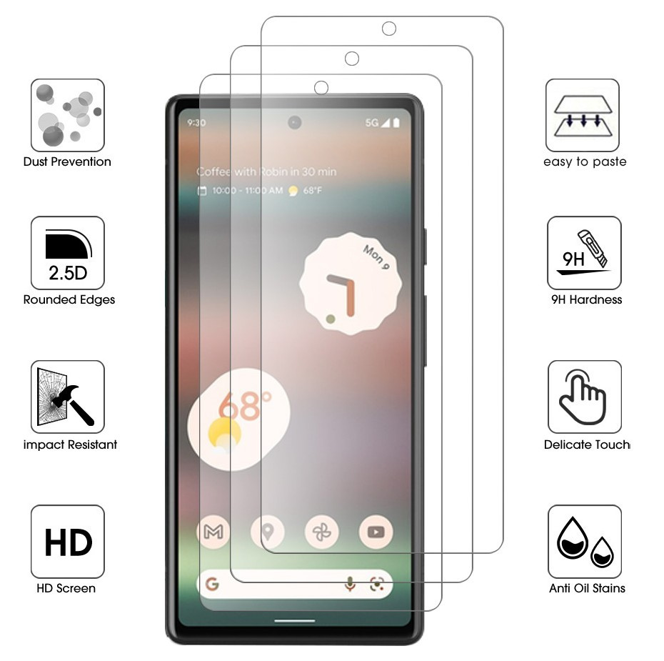 Pixel 6a Ochranné tvrdené sklo 9H na displej - 3