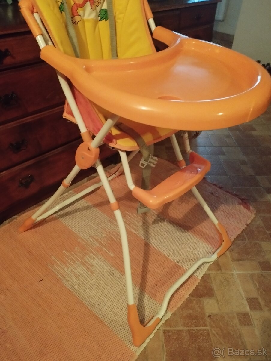 Detska stolička na kŕmenie ako nova a hom.kresielko - 3