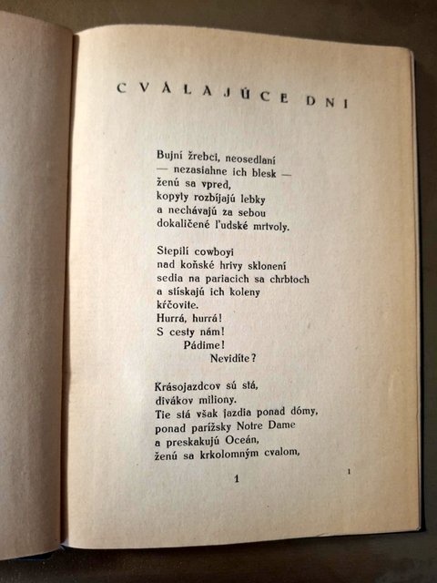 Ján Smrek Cválajúce dni z r.1925 - 3