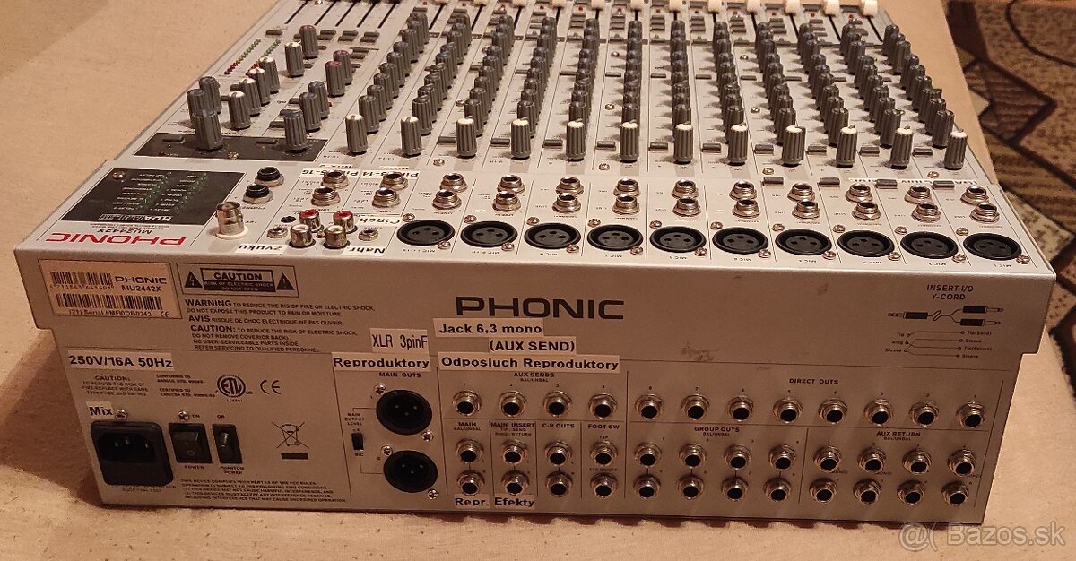 MIX-ážny pult Phonic MU2442X - 3