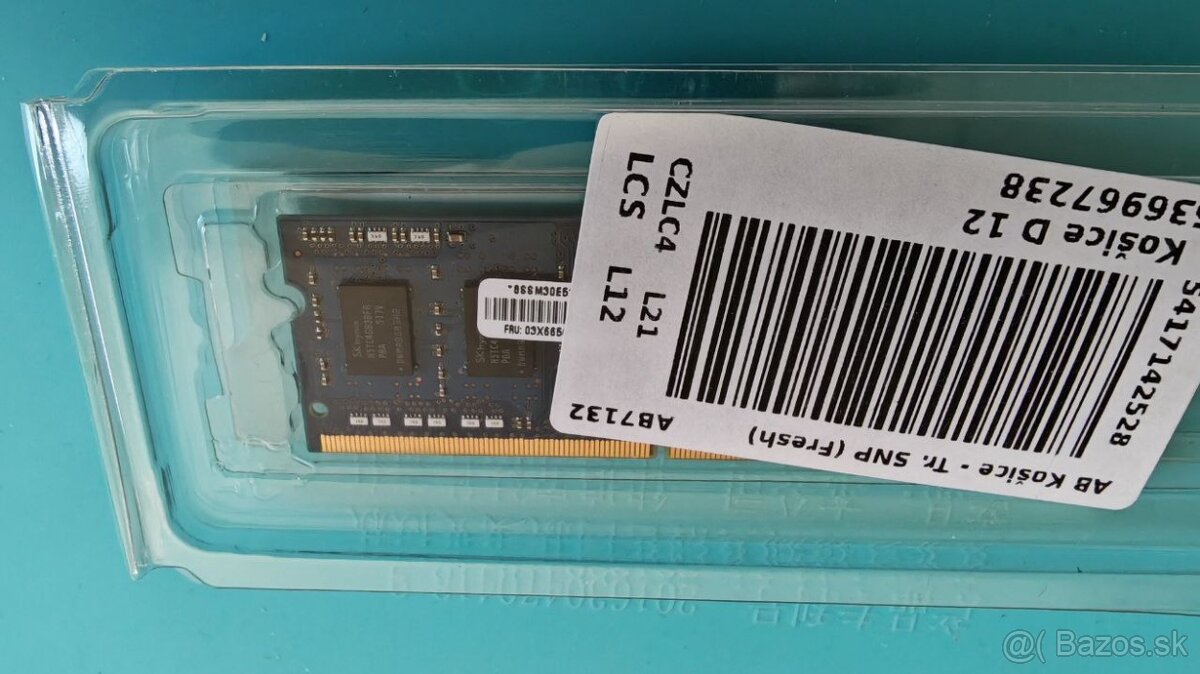 4GB 1Rx8 PC3L-12800S-11-13-B4 - 3