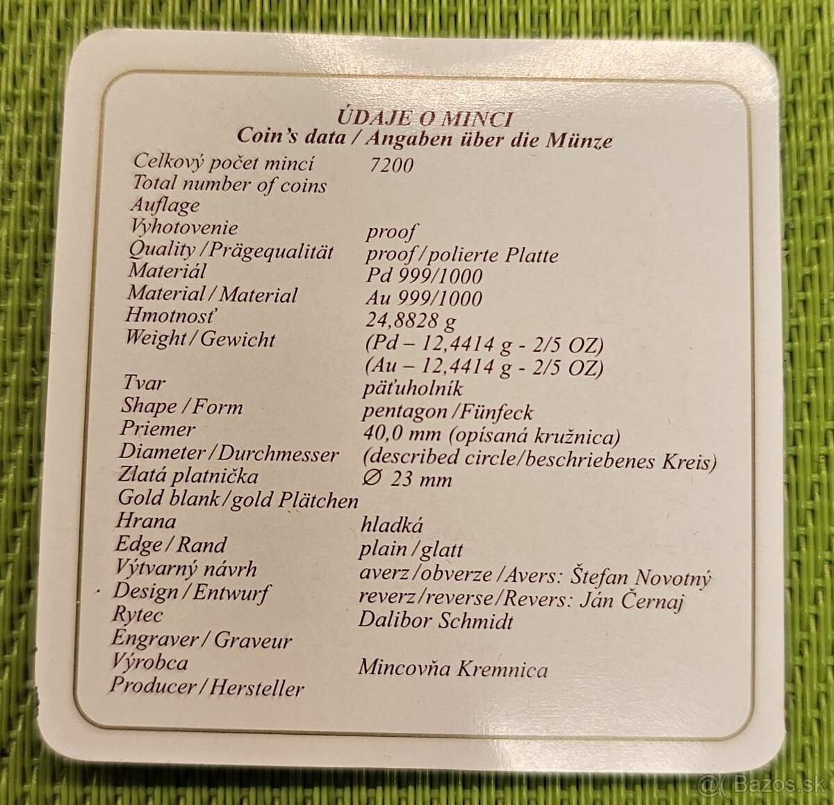 10000Sk Vstup SR do EU, Bimetal - 3