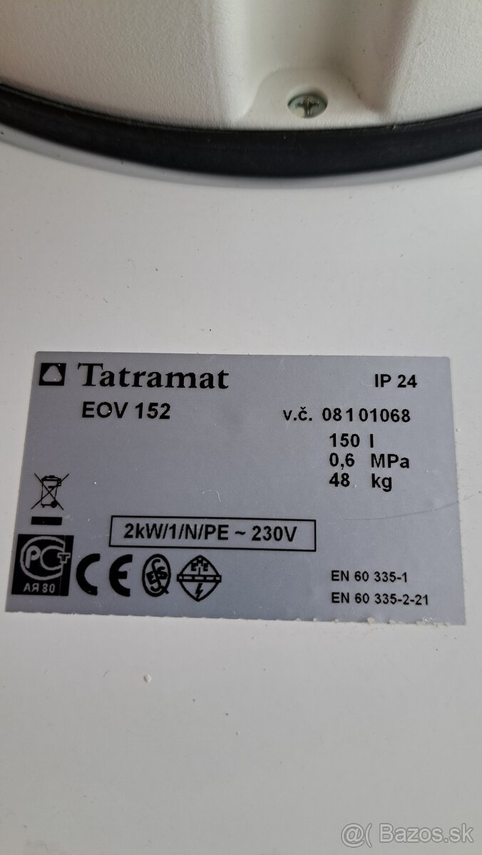 Bojler elektrický TATRAMAT 150 litrový - 3