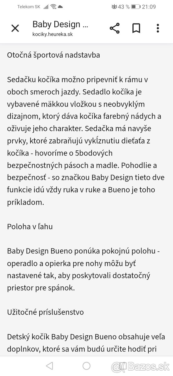 Kočík baby design sivy - 3