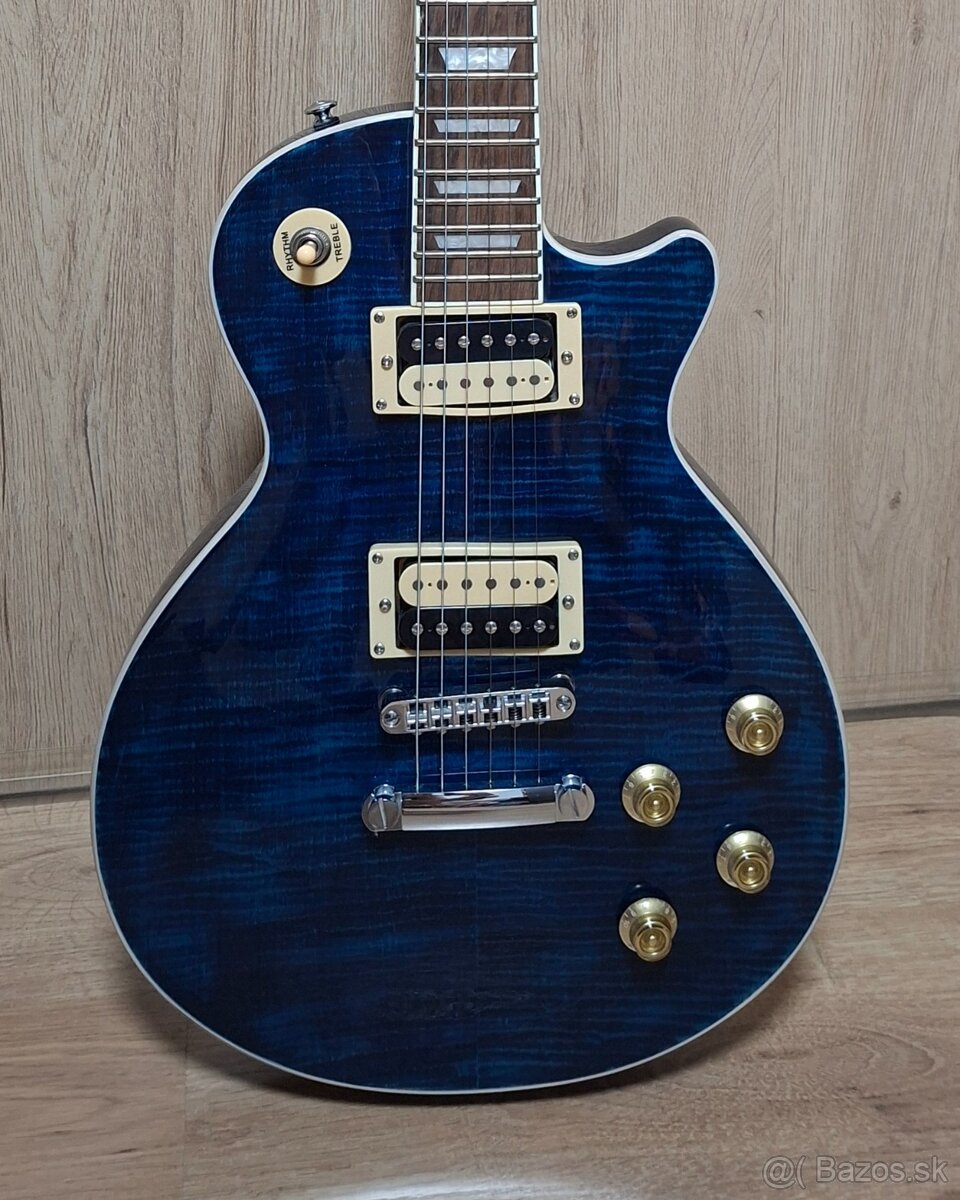 Elektrická gitara SX EC3H Translucent Blue - 3