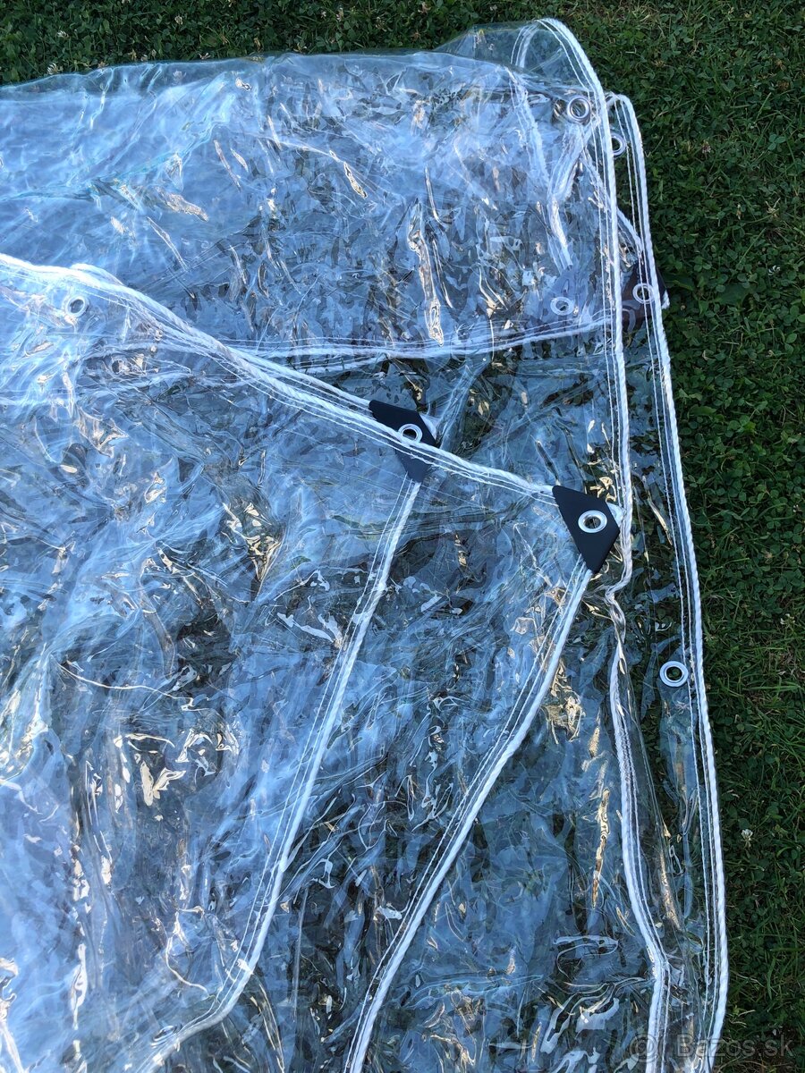 PVC priehľadná fólia, plachta 6x3m - 3