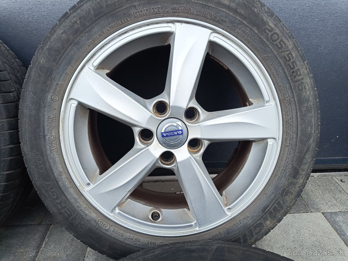 Alu disky 16" 5x108 Volvo S60, V60 205/55R16 - 3