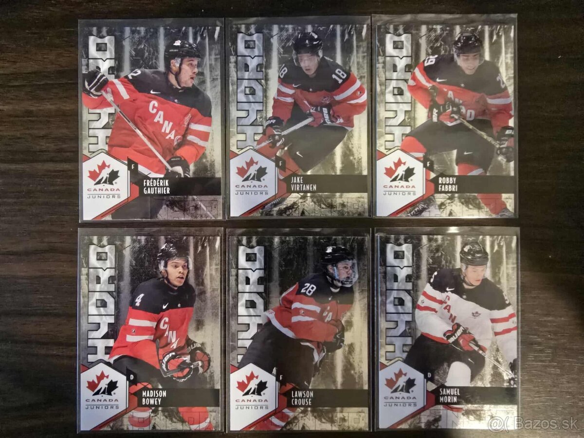 Predám hokejové kartičky Team Canada Hydro foil set - 3