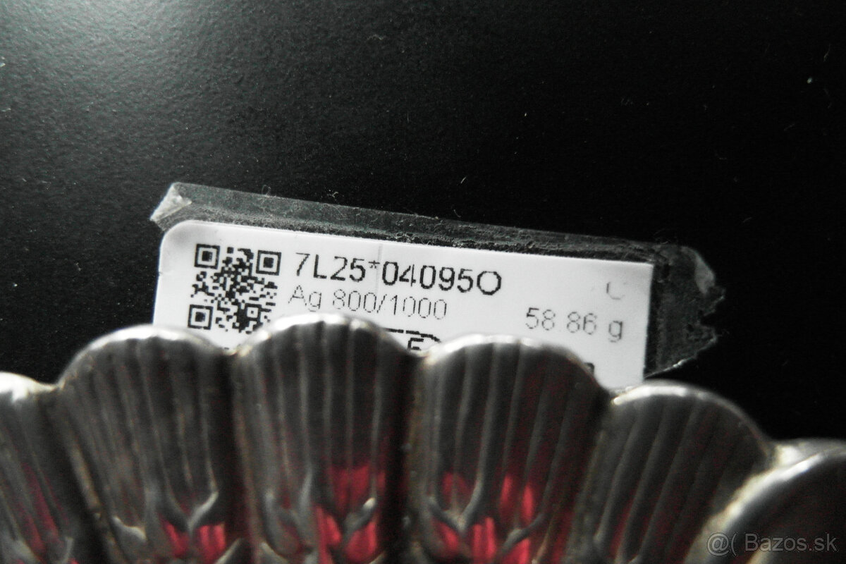 Starý popolník striebro - 3