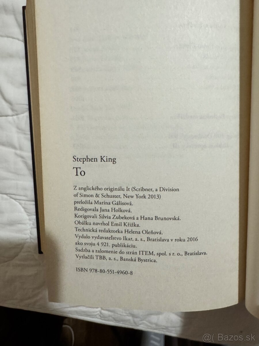 Stephen King – TO (tvrdá väzba, IKAR) - 3