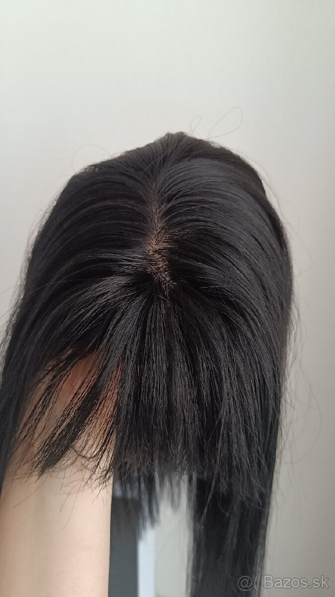 Príčesok Topper s ofinou na predĺženie vlasov čierne - 3