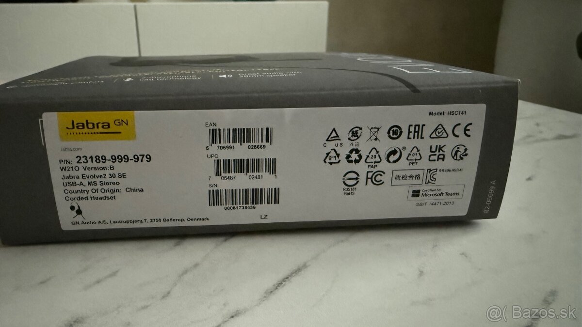 Predam nove Jabra evolve2 30se - 3